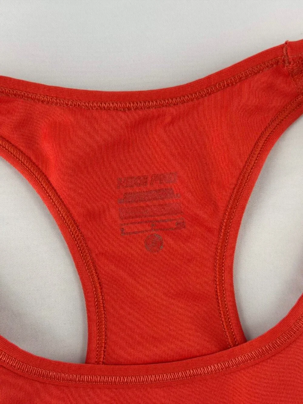 Nike Pro Red Dri-FIT Sports Bra Women Size S Athletic Workout Fitness Gym